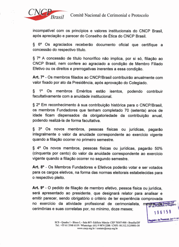 ESTATUTO DO CNCP BRASIL - Aprovado em 31-8-2026-05