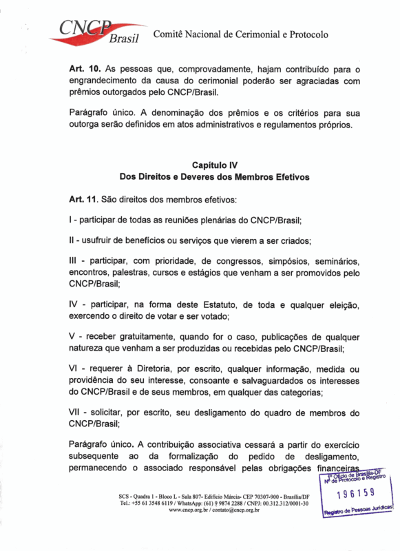 ESTATUTO DO CNCP BRASIL - Aprovado em 31-8-2026-06