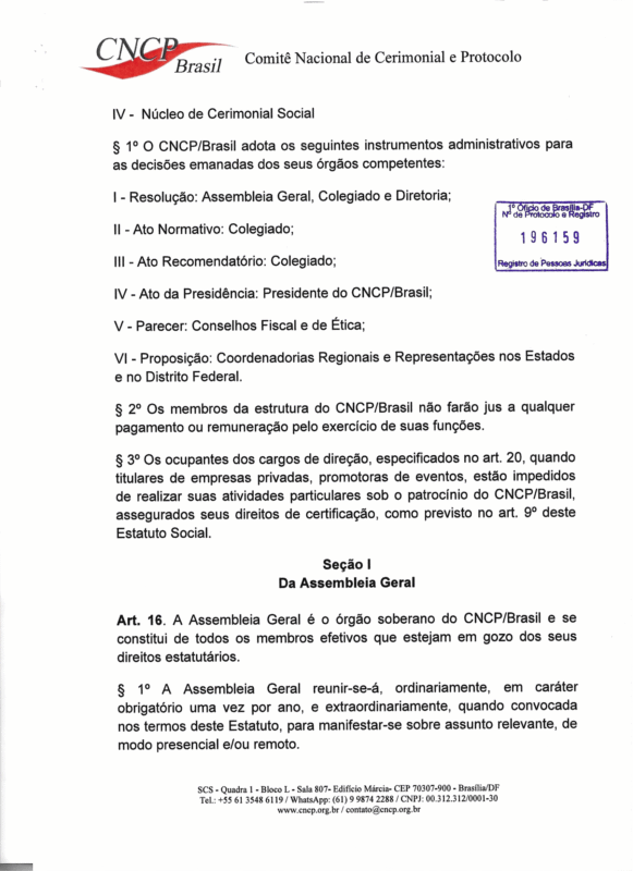 ESTATUTO DO CNCP BRASIL - Aprovado em 31-8-2026-09