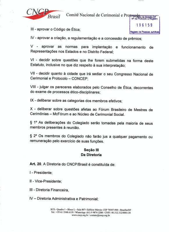 ESTATUTO DO CNCP BRASIL - Aprovado em 31-8-2026-11