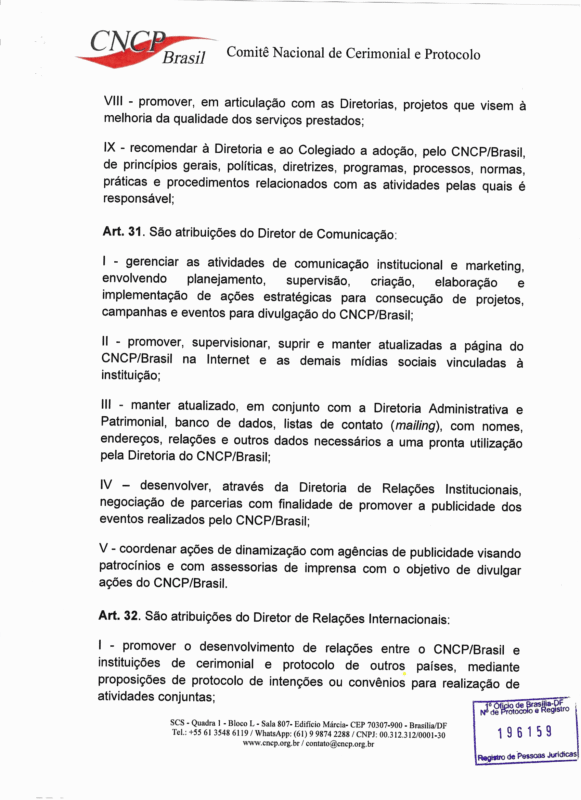 ESTATUTO DO CNCP BRASIL - Aprovado em 31-8-2026-17